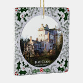 Hunting Tartan Scottish Hay Clan Castle Xmas Keramisch Ornament (Rechts)
