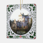 Hunting Tartan Scottish Hay Clan Castle Xmas Keramisch Ornament (Links)