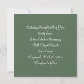 Hunting Theme Antlers en Camo Wedding Invitation Kaart (Achterkant)