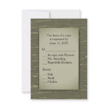 Hunting Theme RSVP met Menu