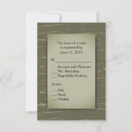 Hunting Theme RSVP met Menu
