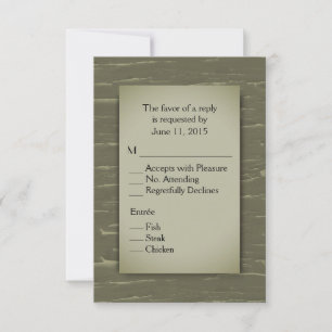 Hunting Theme RSVP met Menu