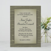 Hunting Theme Wedding Invitation Kaart (Staand voorkant)