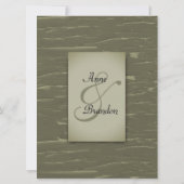 Hunting Theme Wedding Invitation Kaart (Achterkant)