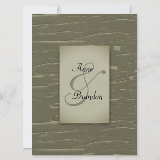 Hunting Theme Wedding Invitation Kaart (Achterkant)