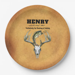 Hunting Vist Birthday Papieren Bordje