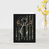 Hunting Vist Faith - Christelijke Hunter Fisherman Kaart (Gele Bloem)