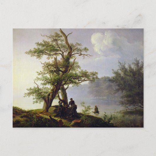 Hunting Waterfowl, 1828 Briefkaart (Voorkant)