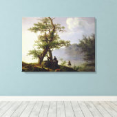 Hunting Waterfowl, 1828 Canvas Afdruk (Insitu (Houten vloer))