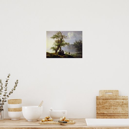 Hunting Waterfowl, 1828 Poster (Keuken)