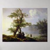 Hunting Waterfowl, 1828 Poster (Voorkant)