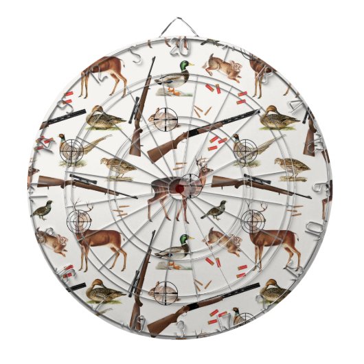 Hunting Wildlife Outdoorsman Pattern Dartbord (Voorkant)
