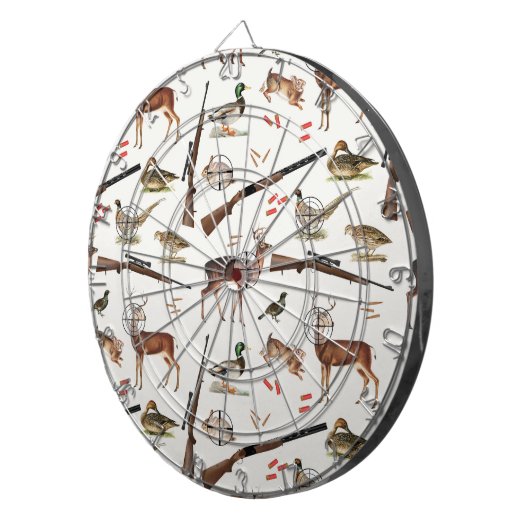 Hunting Wildlife Outdoorsman Pattern Dartbord (Voorkant Rechts)