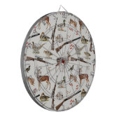 Hunting Wildlife Outdoorsman Pattern Dartbord (Voorkant Links)