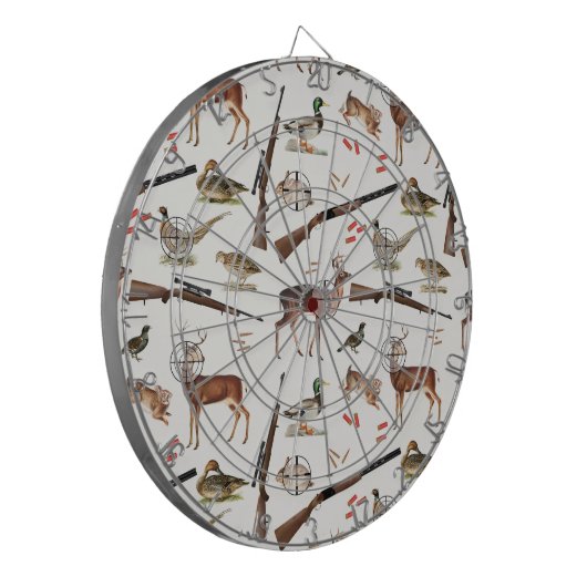 Hunting Wildlife Outdoorsman Pattern Dartbord (Voorkant Links)