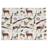 Hunting Wildlife Outdoorsman Pattern Groot Cadeauzakje (Voorkant)