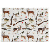 Hunting Wildlife Outdoorsman Pattern Groot Cadeauzakje (Achterkant)