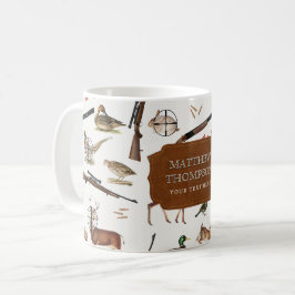 Hunting Wildlife Outdoorsman Pattern Koffiemok