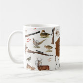 Hunting Wildlife Outdoorsman Pattern Koffiemok (Links)