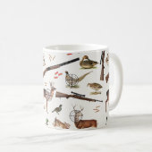 Hunting Wildlife Outdoorsman Pattern Koffiemok (Voorkant rechts)