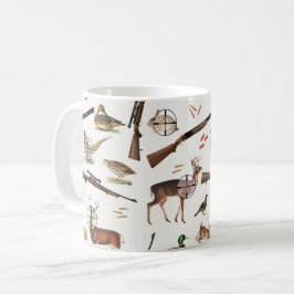 Hunting Wildlife Outdoorsman Pattern Koffiemok