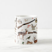 Hunting Wildlife Outdoorsman Pattern Koffiemok (Center)