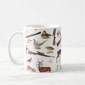 Hunting Wildlife Outdoorsman Pattern Koffiemok (Links)