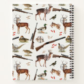Hunting Wildlife Outdoorsman Pattern Notitieboek (Achterkant)