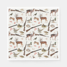 Hunting Wildlife Outdoorsman Pattern Servet
