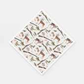 Hunting Wildlife Outdoorsman Pattern Servet (Hoek)