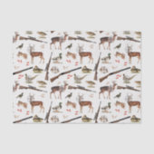 Hunting Wildlife Outdoorsman Pattern Tissuepapier (Voorkant)