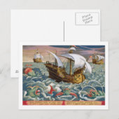 Hunting Zee Creatures, bord 84 uit 'Venationes F Briefkaart (Voorkant / Achterkant)