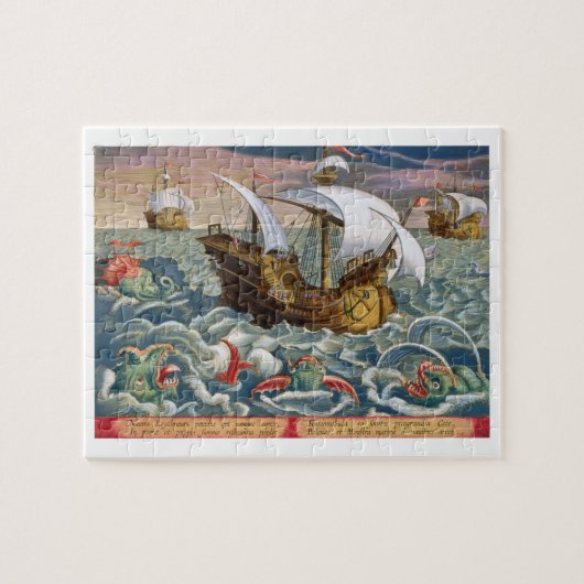 Hunting Zee Creatures, bord 84 uit 'Venationes F Legpuzzel (Horizontaal)