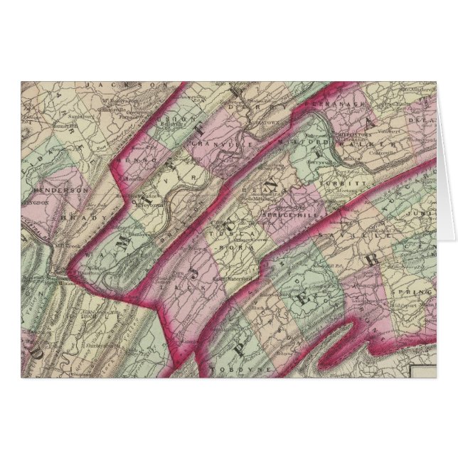 Huntingdon, Juniata, Mifflin, Perry counties (Voorkant Horizontaal)