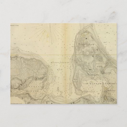 Huntington Bay Briefkaart (Voorkant)