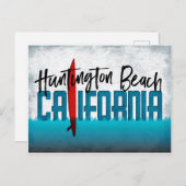 Huntington Beach Briefkaart California Surfboard (Voorkant / Achterkant)