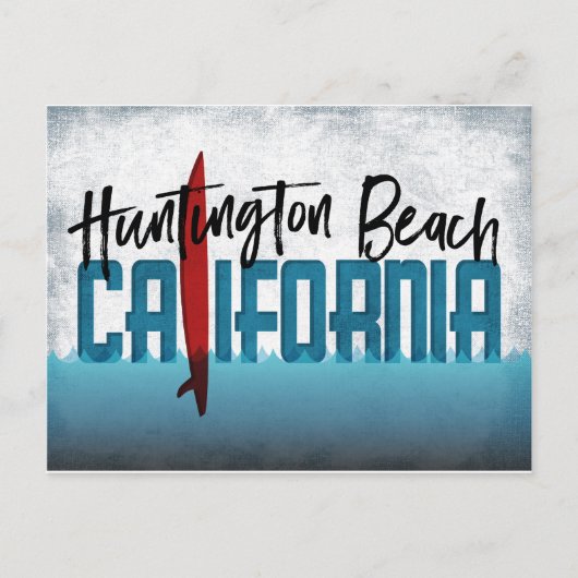 Huntington Beach Briefkaart California Surfboard (Voorkant)