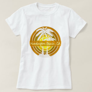 Huntington Beach, CA met Palm Trees T-shirt