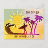 Huntington Beach CA Surf City USA Briefkaart (Voorkant)
