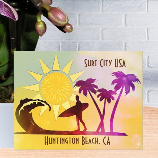 Huntington Beach CA Surf City USA Briefkaart