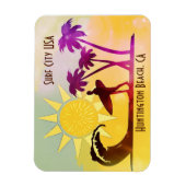 Huntington Beach CA Surf City USA Briefkaart Magneet (Verticaal)