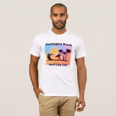 Huntington Beach CA Surf City USA T-shirt (Voorkant volledig)