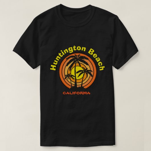 Huntington Beach, CA T-shirt (Design voorkant)