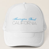 Huntington Beach, CALIFORNIA Blue en Black Trucker Pet (Voorkant)