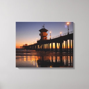 Huntington Beach California Canvas Afdruk