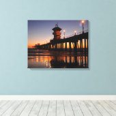Huntington Beach California Canvas Afdruk (Insitu (Houten vloer))