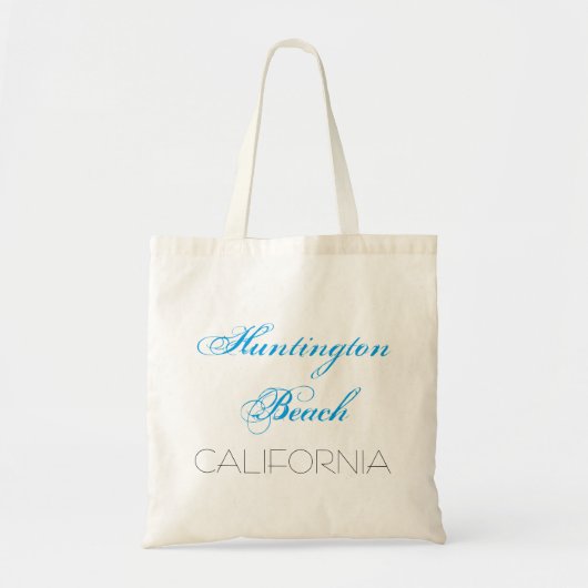 Huntington Beach CALIFORNIA grappig aanpasbaar Tote Bag (Voorkant)