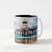 Huntington Beach California Mok (Voorkant rechts)