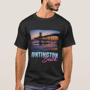 Huntington Beach California Oranje County Pier Doc T-shirt