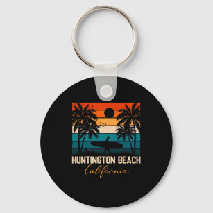 Huntington Beach California Palms Vacation Trip Sleutelhanger